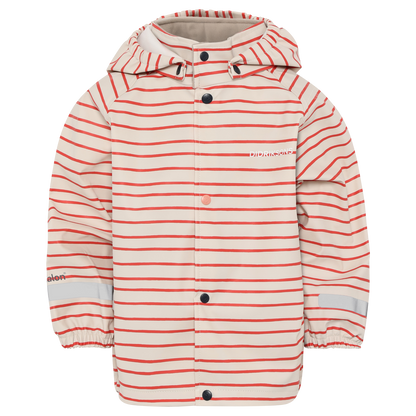 Kids Slaskeman Unlined Striped Rain Set- Snap Button Jacket and Bibs | 