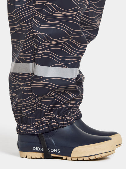 Kids Waterproof Unlined Printed Rain Set- Slaskeman – Jacket & Bibs, PU | Didriksons 