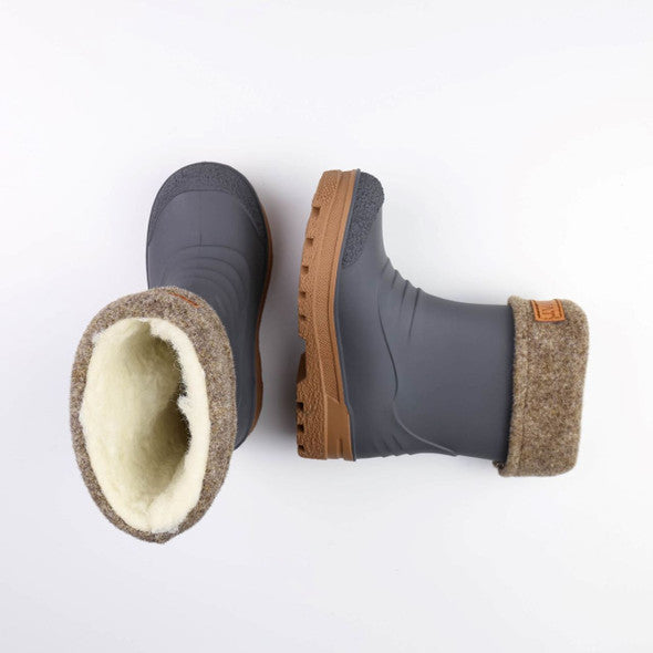 Kids Warm-Lined Waterproof Gimo Rubber Boots | Kavat #color_anthracit